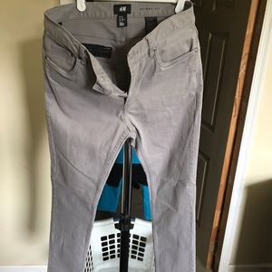Mens H&M Skinny Jeans Gray 30